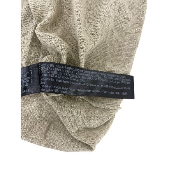 Massimo Dutti Womens Sweater Linen S Small Drop shoulder boat neck 5756/769 NWT - Picture 8 of 14